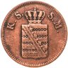 Купить Германия, Саксония 1 пфенниг 1850