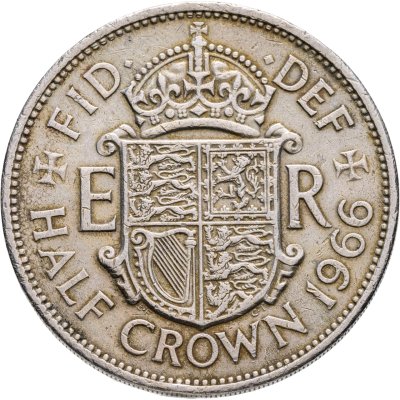 купить Великобритания 1/2 кроны (crown) 1966