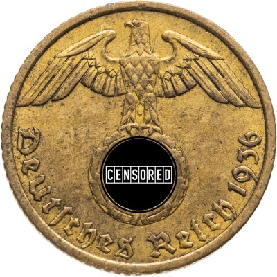 купить Германия, Третий рейх 5 рейхспфеннигов (reichspfennig) 1936