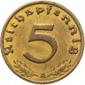 Купить Германия, Третий рейх 5 рейхспфеннигов (reichspfennig) 1936