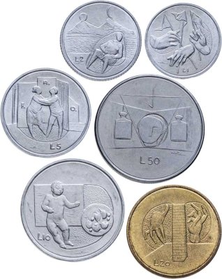 купить Сан-Марино годовой набор из 6 монет 1976