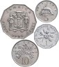 Купить Ямайка набор монет для обращения 1975-1989 (4 штуки)