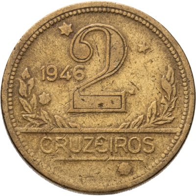 купить Бразилия 2 крузейро (cruzeiros) 1946