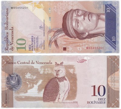 купить Венесуэла 10 боливар 2013 (Pick 90d) 29.10.2013