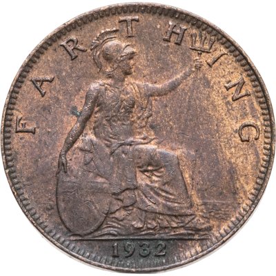 купить Великобритания 1 фартинг (farthing) 1932