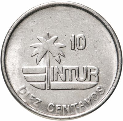 купить Куба 10 сентаво (centavos) 1989 INTUR магнетик
