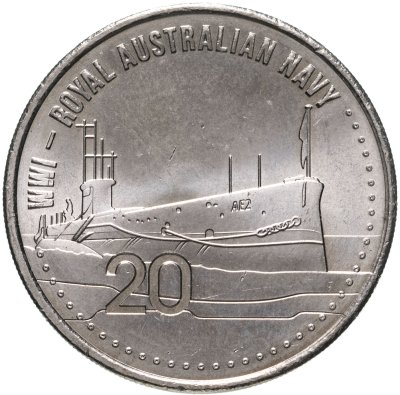 купить Австралия 20 центов 2015 "Королевский флот Австралии"