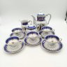 Купить Сервиз кофейный "Мадонна" в синей гамме на 5 персон, 13 предметов, фарфор, крытье, деколь, золочение, Oscar Schlegelmilch, Германия, 1950-1972 гг.