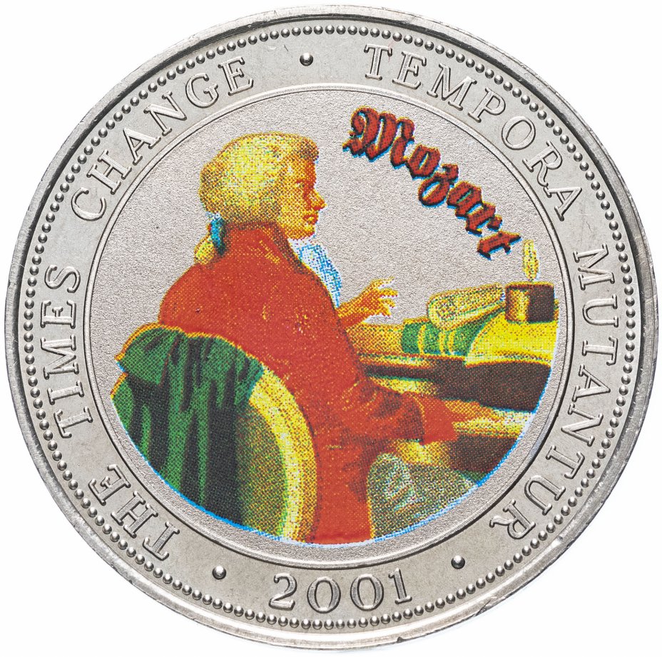 купить Сомали 25 шиллингов 2001 Времена меняются Моцарт