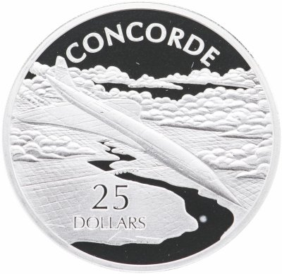 купить Соломоновы острова 25 долларов (dollars) 2003 "Самолеты мира: Конкорд"