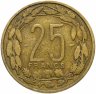 Купить Французская Экваториальная Африка 25 франков (franc) 1958 Камерун