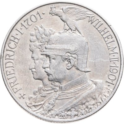 купить Германская Империя 2 марки (mark) 1901 "200 лет Пруссии"