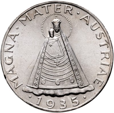 купить Австрия 5 шиллингов 1935 "Мадонна Мариацелльская"