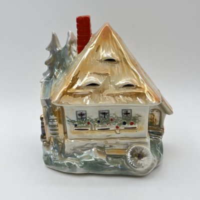 купить Ночник (светильник) "Домик" ("Мельница"), фарфор, роспись, люстр, пластик, Западная Европа, 1960-1980 гг.