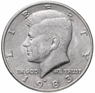 Купить США 50 центов (1/2 доллара, half dollar) 1983 Kennedy Half Dollar (Кеннеди) Знак монетного двора "D" - Денвер