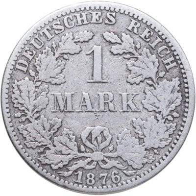 купить Германия 1 марка (mark) 1876 A знак монетного двора: "A" - Берлин