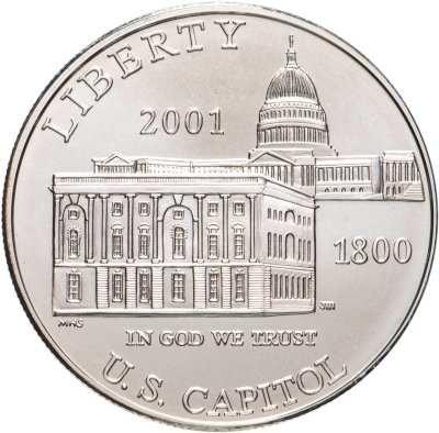 купить США 1 доллар (dollar) 2001 "Центр посещения Капитолия"