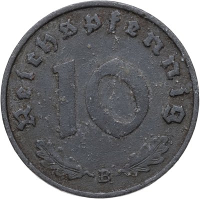 купить Германия, Третий рейх 10 рейхспфеннигов (reichspfennig) 1940, знак монетного двора "В" - Вена