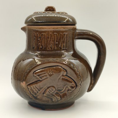 купить Кувшин "Белгород" с рельефным декором, керамика, глазурь, СССР, 1970-1990 гг.