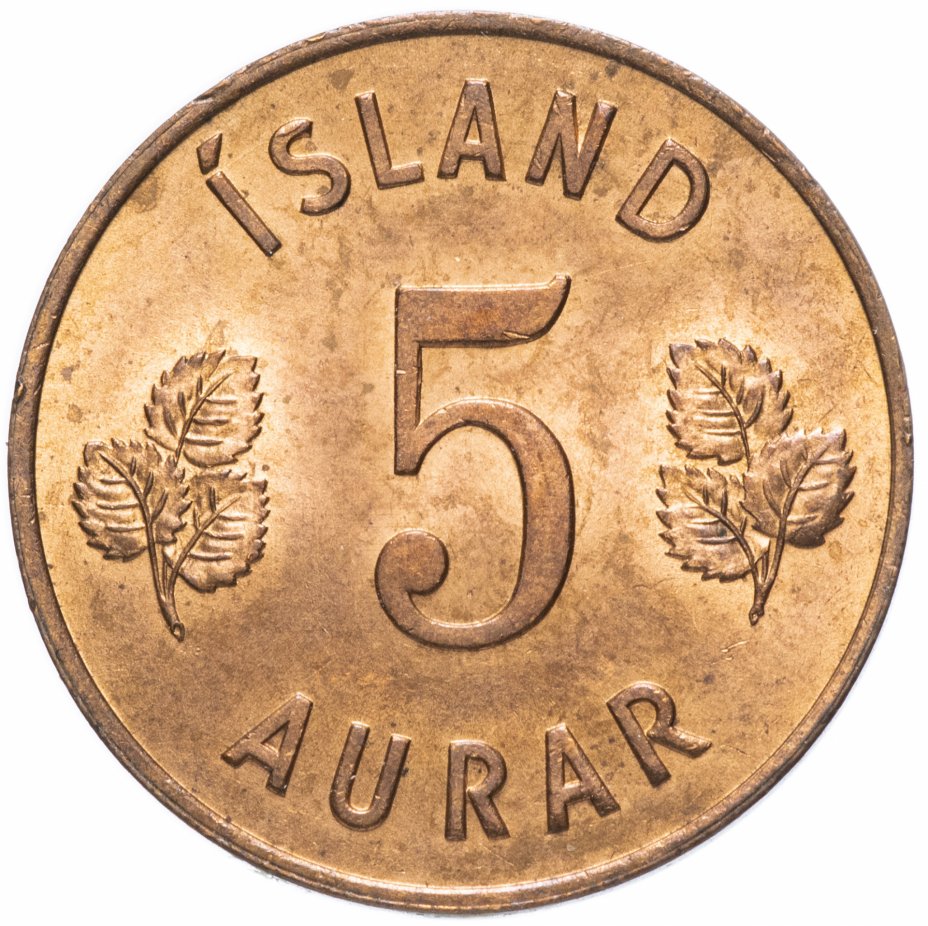 купить Исландия 5 эйре (aurar) 1961
