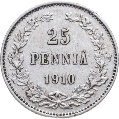 купить 25 пенни (pennia) 1910 L Российская Финляндия