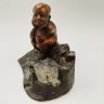 Купить Подсвечник "Мальчик на бревне", металл, СССР, 1970-1990 гг.