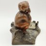 Купить Подсвечник "Мальчик на бревне", металл, СССР, 1970-1990 гг.