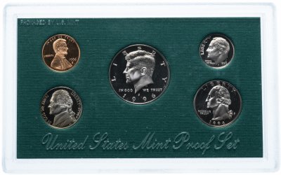 купить США Годовой набор монет 1996 Proof (5 штук) в упаковке