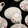 Купить Сервиз чайный "Гвоздика" на 5 персон (12 предметов), автор росписи Л.И. Лебединская, фарфор, роспись, золочение, Ленинградский фарфоровый завод (ЛФЗ), СССР, 1960-1970 гг.