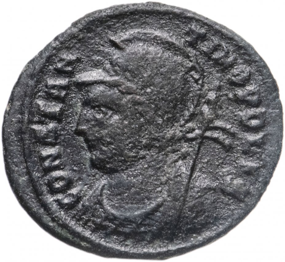 купить Римская Империя семья Константина I 330-350 гг, Нуммий (реверс: Виктория стоит на проре корабля влево)