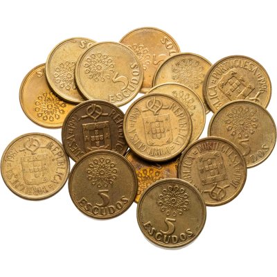 купить Португалия набор монет 5 эскудо 1986-2000 (15 штук)