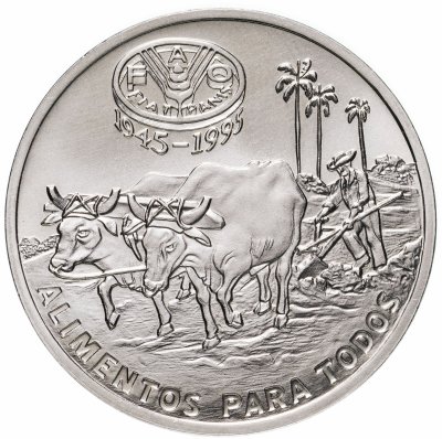 купить Куба 1 песо (peso) 1995 "50 лет Продовольственной программе (ФАО)"