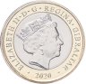 Купить Гибралтар 2 фунта (pounds) 2020 "Рождество" в коинкарте