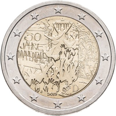 купить Германия 2 евро (euro) 2019 "30 лет Падению Берлинской стены"