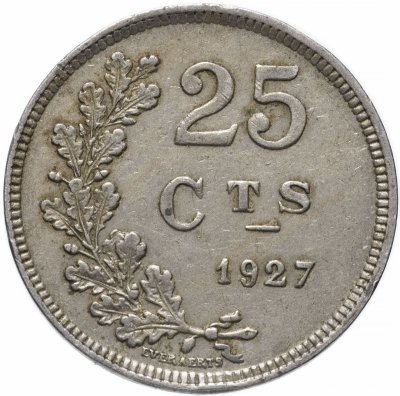 купить Люксембург 25 сантимов (centimes) 1927