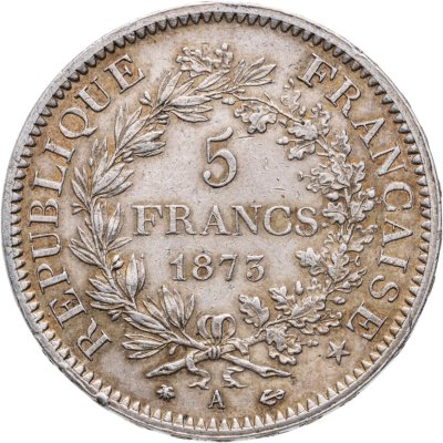 купить Франция 5 франков 1873