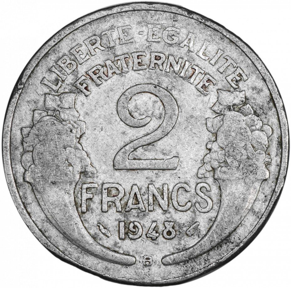купить Франция 2 франка 1948