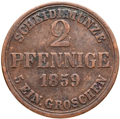 купить Германия, Брауншвейг 2 пфеннига 1859
