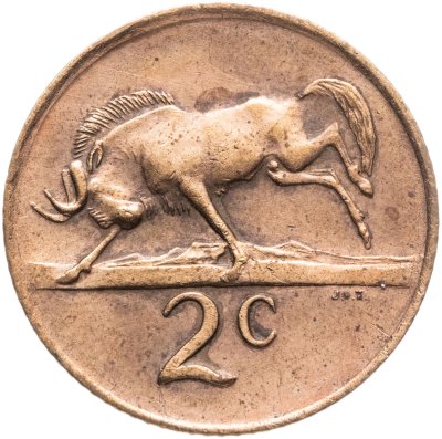 купить ЮАР 2 цента (cents) 1977