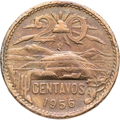 купить Мексика 20 сентаво (centavos) 1956