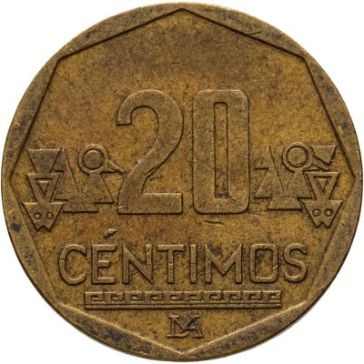купить Перу 20 сентимо (centimos) 2009