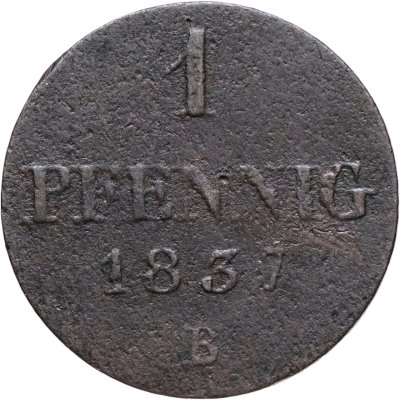 купить Ганновер 1 пфенниг 1837
