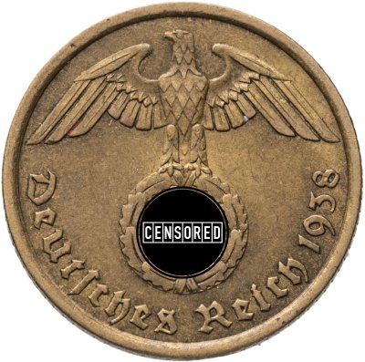 купить Германия, Третий рейх 10 рейхспфеннигов (reichspfennig) 1938