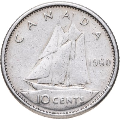 купить Канада 10 центов (cents) 1960
