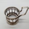 Купить Подстаканник с ажурным цветочным декором, металл, скань, Мстерская художественная фабрика  «Ювелир», СССР, 1960-1990 гг.