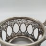 Купить Подстаканник с ажурным цветочным декором, металл, скань, Мстерская художественная фабрика  «Ювелир», СССР, 1960-1990 гг.