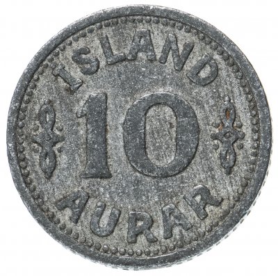 купить Исландия 10 эйре (aurar) 1942