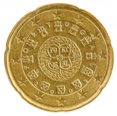 Купить Португалия 20 евро центов 2002