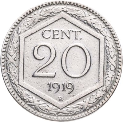 купить Италия 20 чентезимо 1919