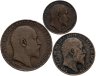 Купить Великобритания набор из 1/4, 1/2 и 1 пенни 1902-1908 (Эдуард VII)